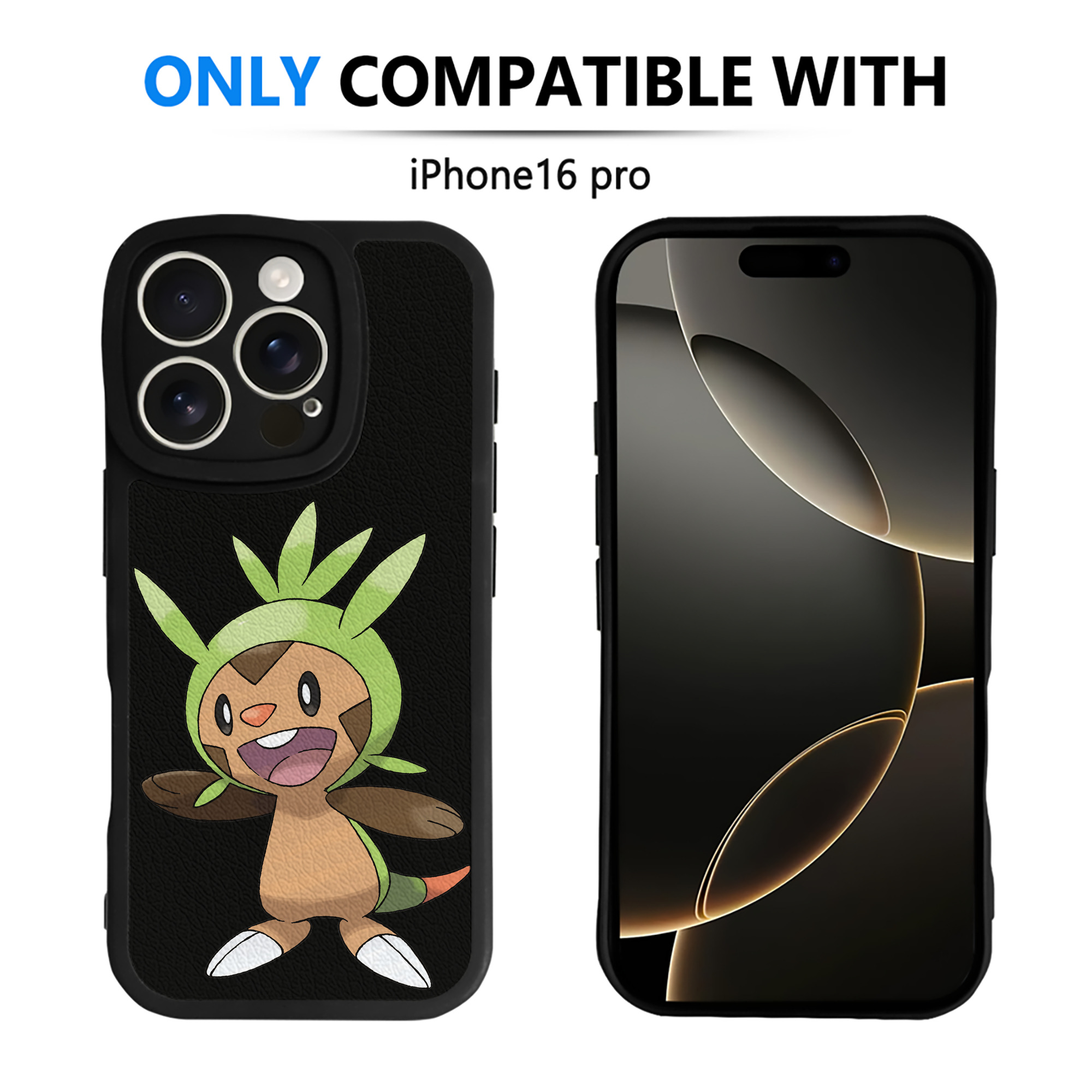 （画像用） ポケットモンスター Pokémon 【iPhone 16シリーズ対応】シリコンスマホケース（レザー調） 材質：シリコン